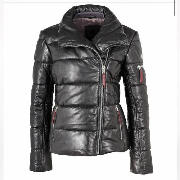 ISO IN SEARCH OF! Mauritius Rena Leather Jacket Black - Picture 1 of 2